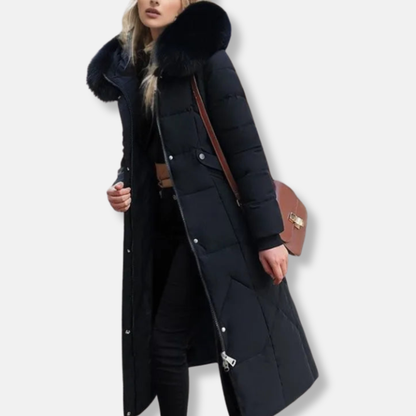 Warm Quilted Puffer Parka Coat