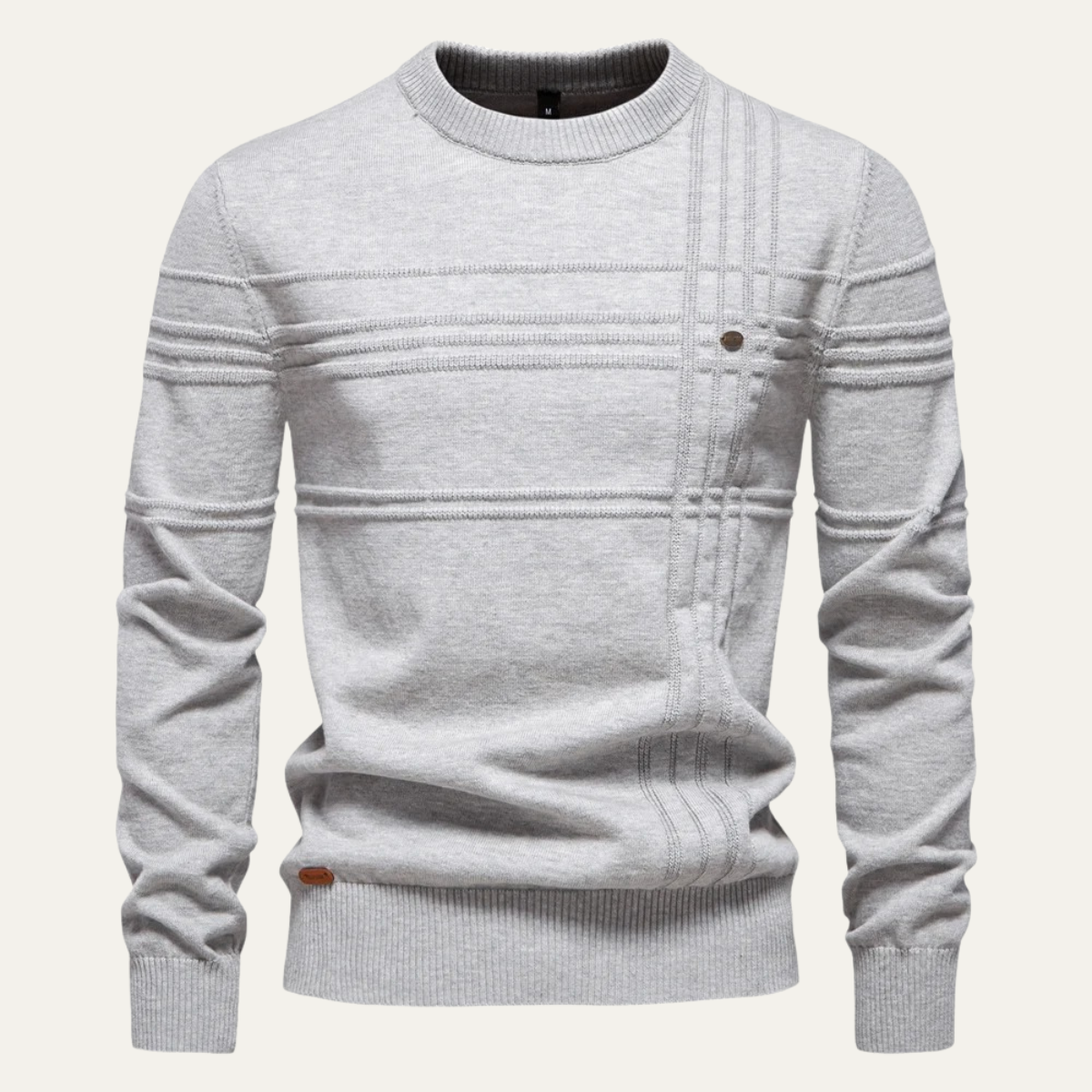 Classic Fit Men's Crew Neck Knitted Sweater