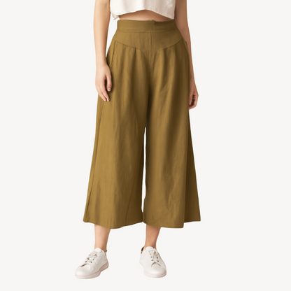 Loose Fit Linen Women's Pants - OutfitLondon