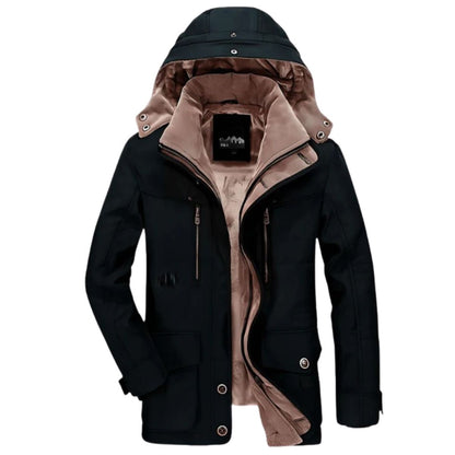 Warm Insulated Parka with Large Pockets