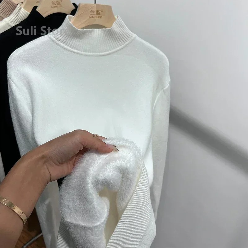 Soft Women's Thermal Crew Neck Sweater