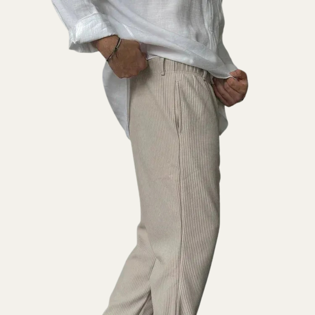 Comfortable Fit Ribbed Knit Sweatpants