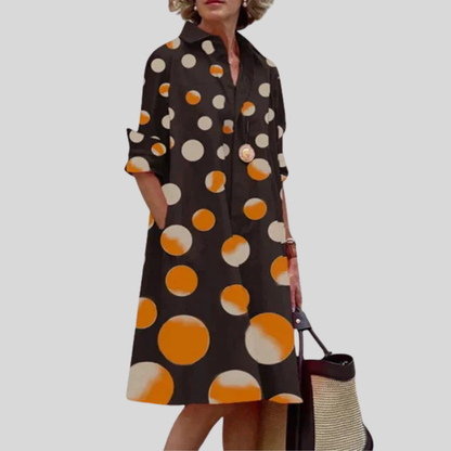 Chic Women's Dress With Side Pockets