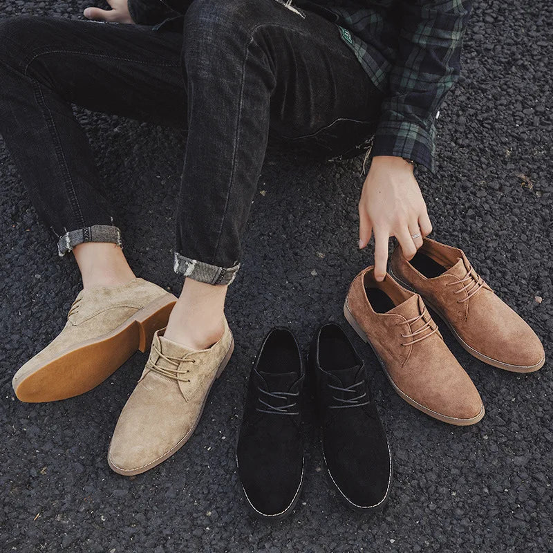 Suede Oxford Shoes for Men