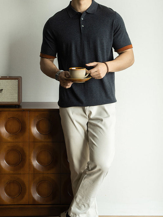Men's Modern Cotton Short Sleeve Polo Shirt