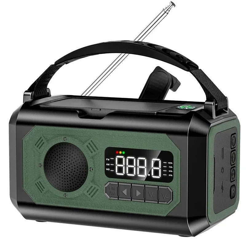 Compact Emergency Radio Flashlight with NOAA Alert - OutfitLondon