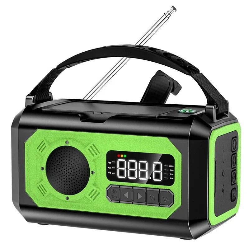 Compact Emergency Radio Flashlight with NOAA Alert