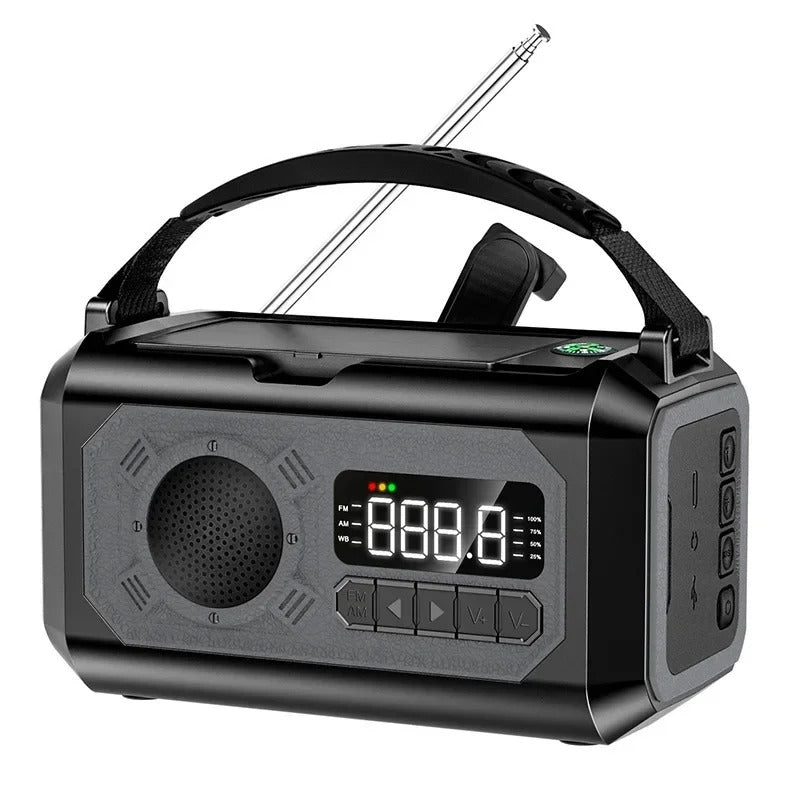Compact Emergency Radio Flashlight with NOAA Alert