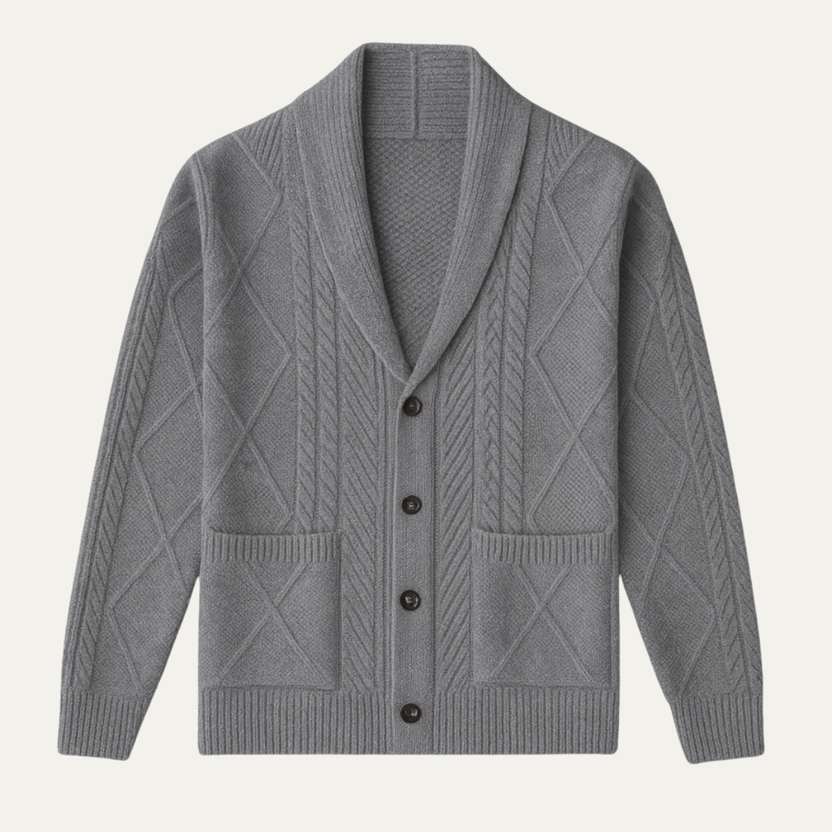 Premium Men's Soft Cashmere Cardigan Sweater