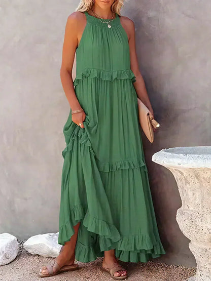 Elegant Women's Flower Print Dress