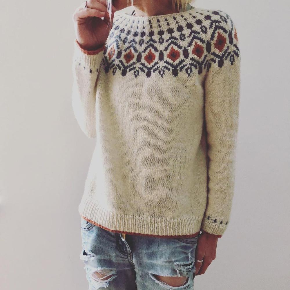 Cozy Geometric Women's Sweater