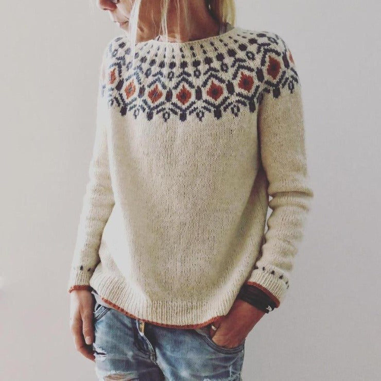Cozy Geometric Women's Sweater