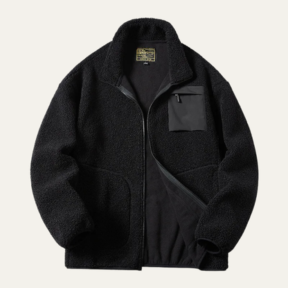 Thick Warm Men's Fleece Zipper Winter Jacket - OutfitLondon