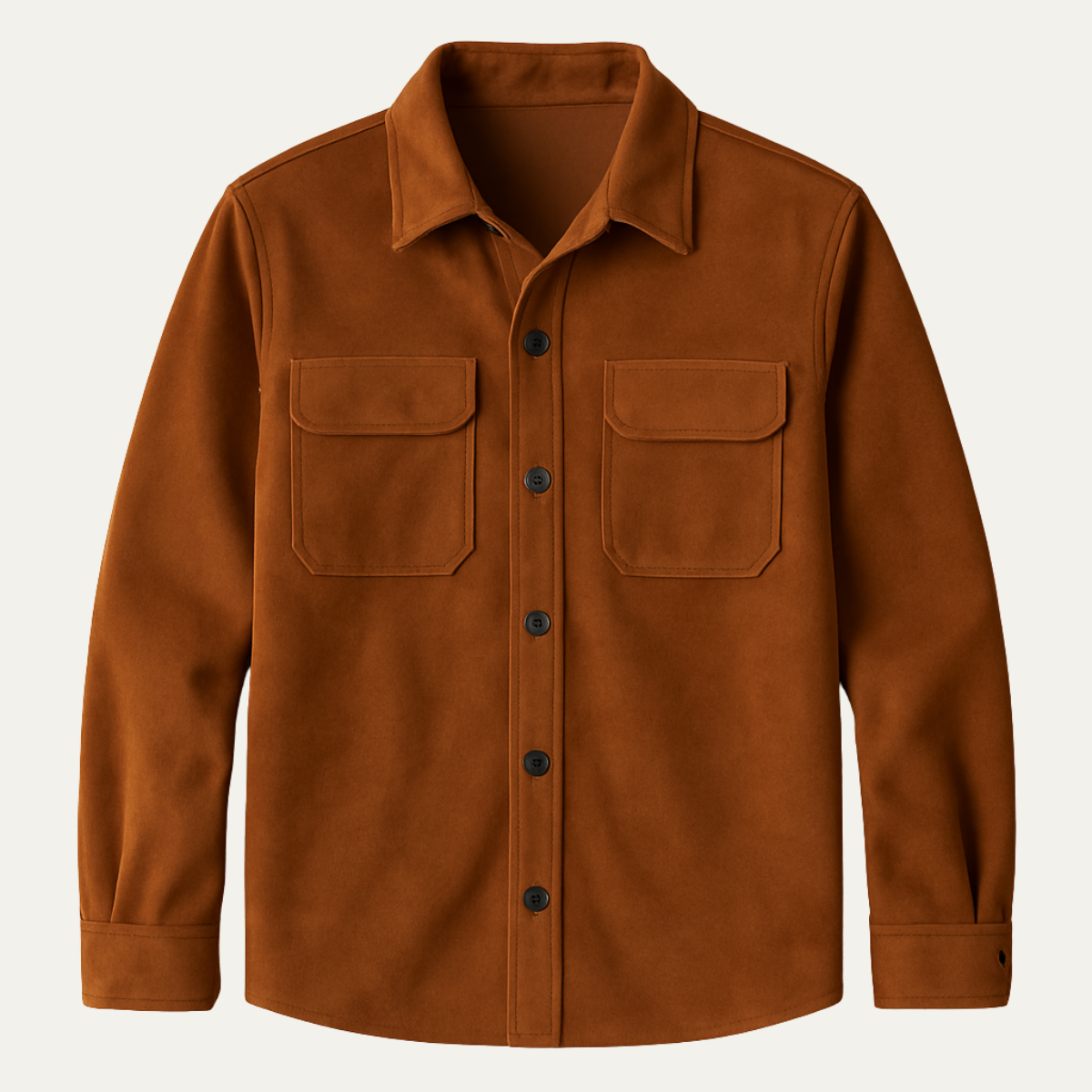 Premium Men's Tan Suede Jacket - Slim Fit Designer Coat - OutfitLondon