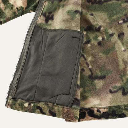 Men's Thermal Camo Fleece Zip Jacket