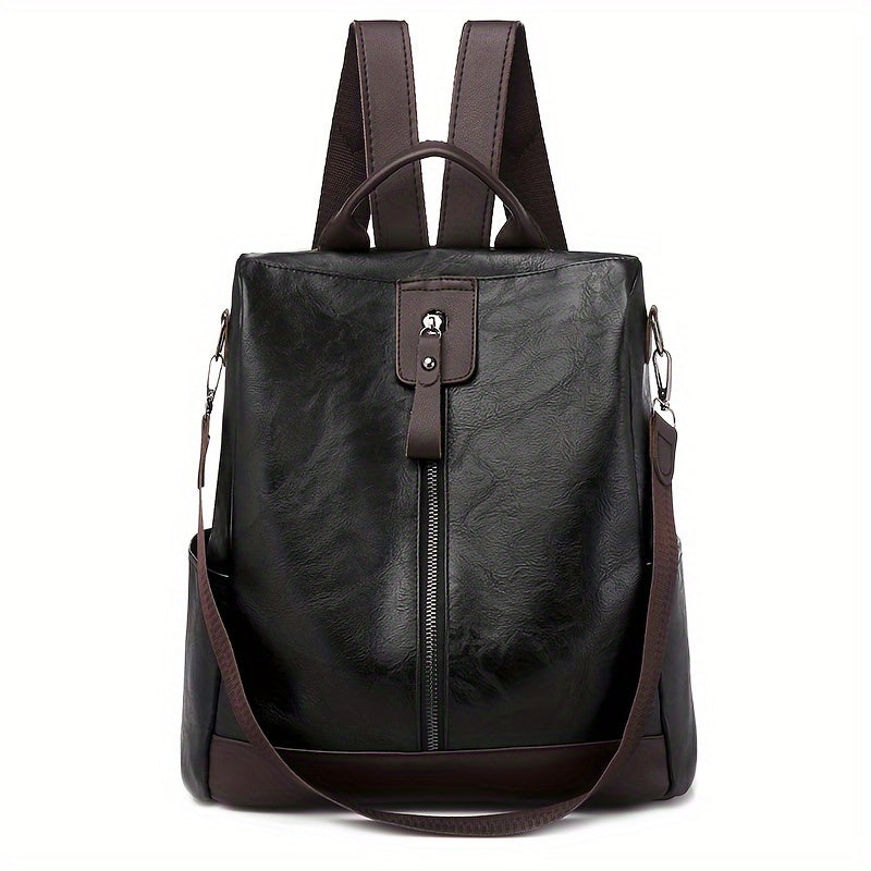 Stylish Vegan Leather Ladies Backpack - OutfitLondon