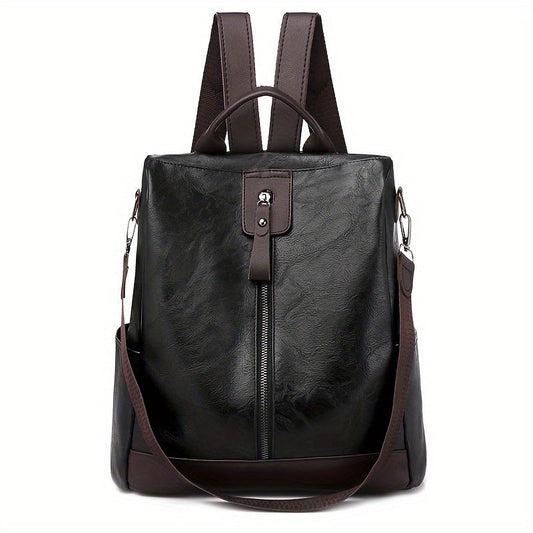 Stylish Vegan Leather Ladies Backpack - OutfitLondon