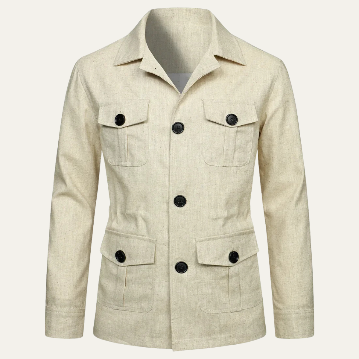 Classic Men's Relaxed Fit Cotton Blazer Jacket