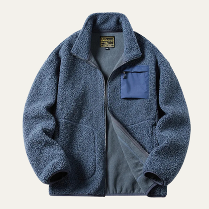Thick Warm Men's Fleece Zipper Winter Jacket