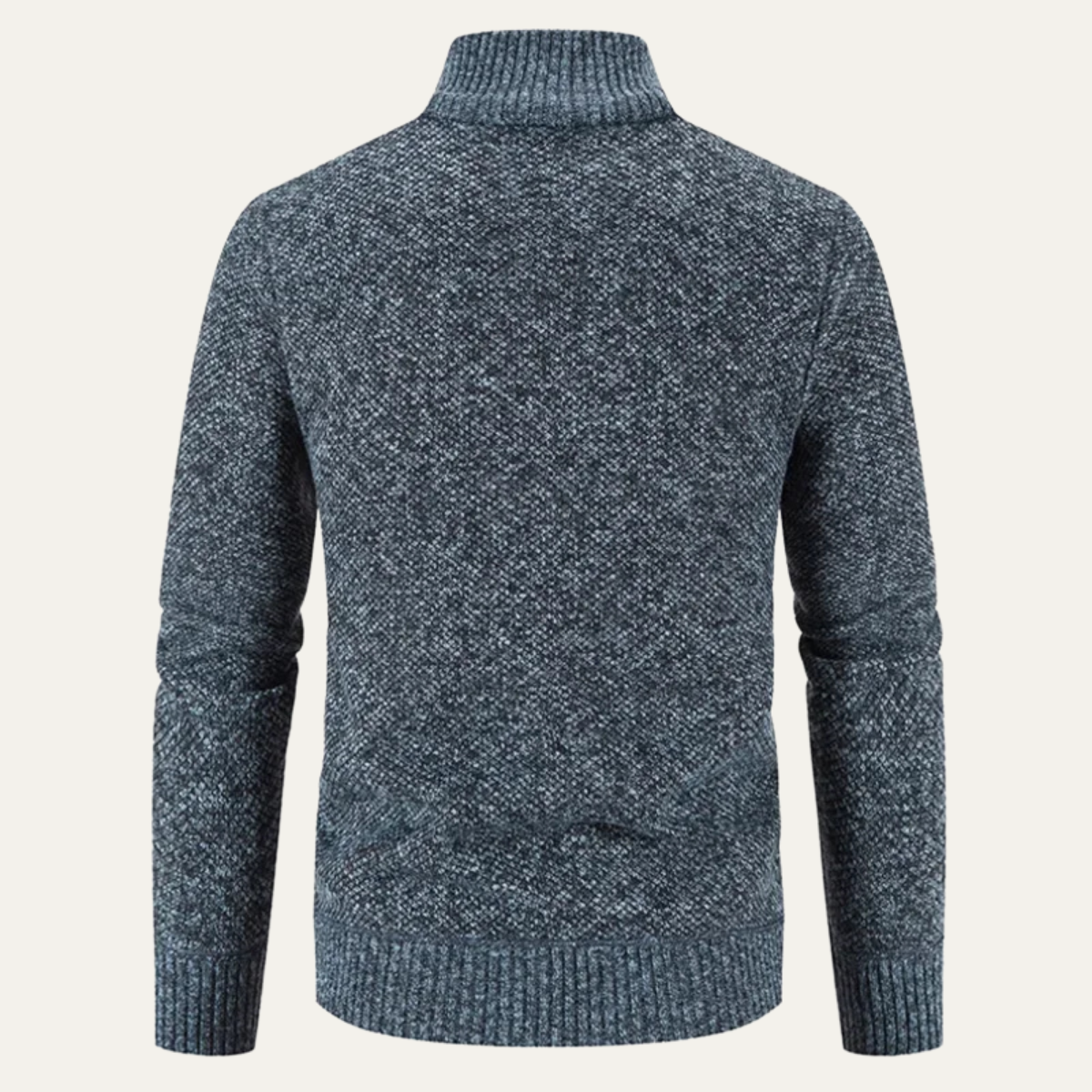 Warm Mens Knit Zip Up Cardigan Sweater