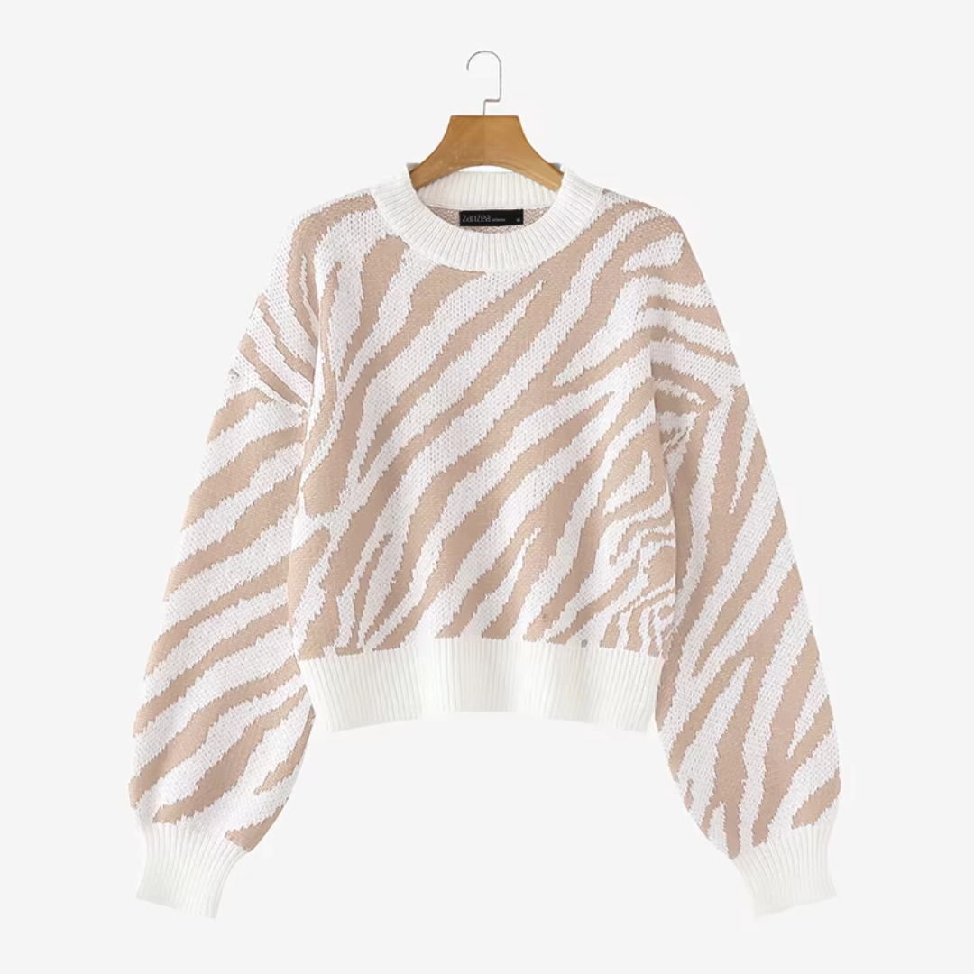 Women's Striped Knit Sweater