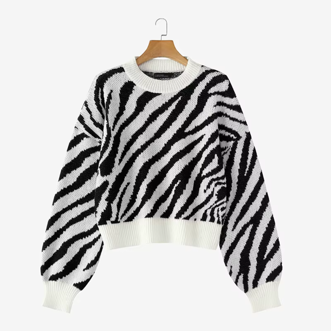Women's Striped Knit Sweater