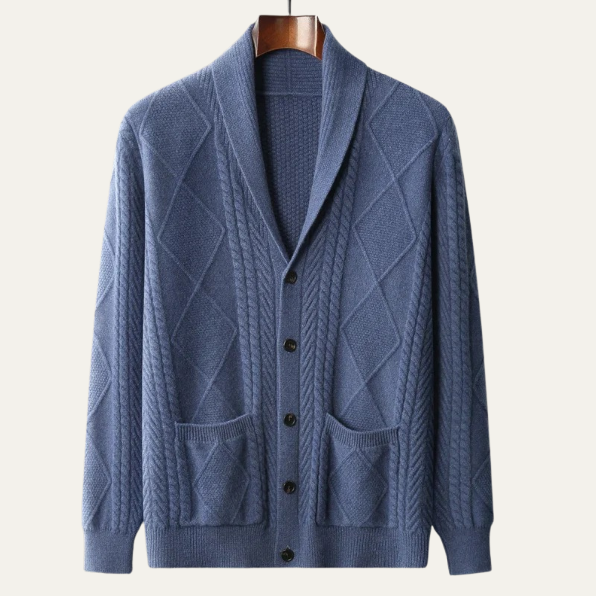Premium Men's Soft Cashmere Cardigan Sweater