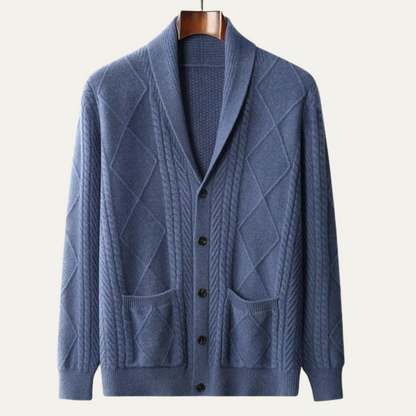 Premium Men's Soft Cashmere Cardigan Sweater
