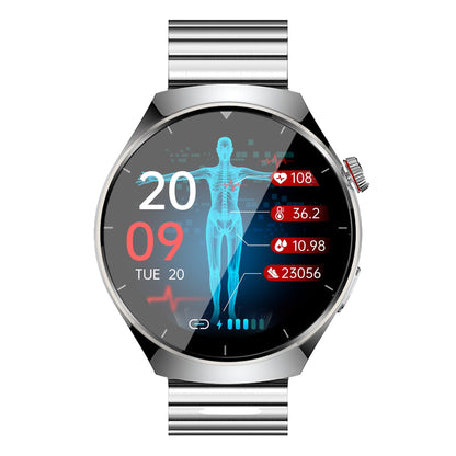 One-click Blood Pressure Blood Sugar ECG/EKG HRV Heart Rate Monitor Health Smart Watch