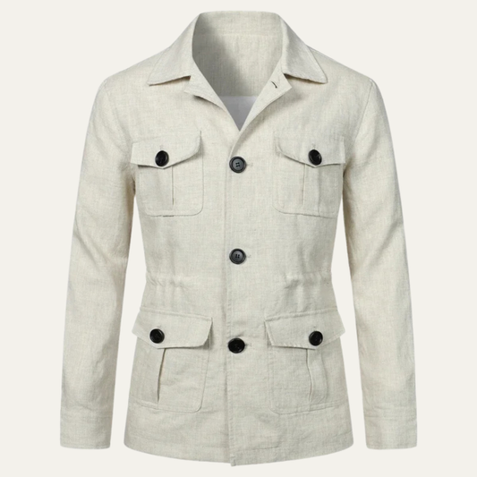 Classic Men's Relaxed Fit Cotton Blazer Jacket - OutfitLondon