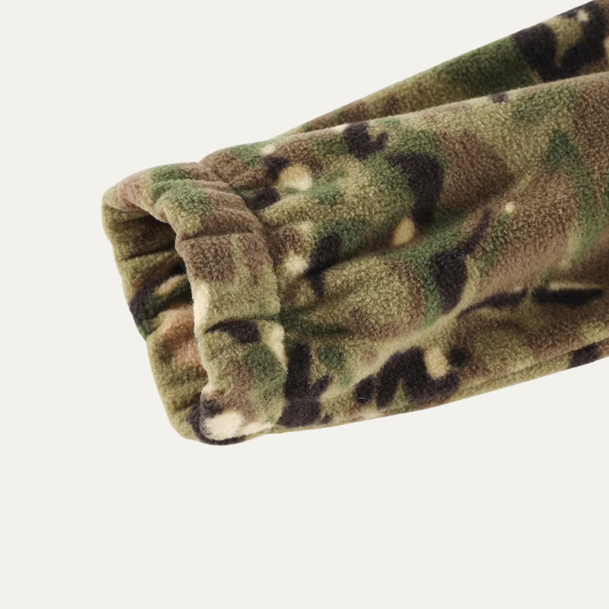 Men's Thermal Camo Fleece Zip Jacket
