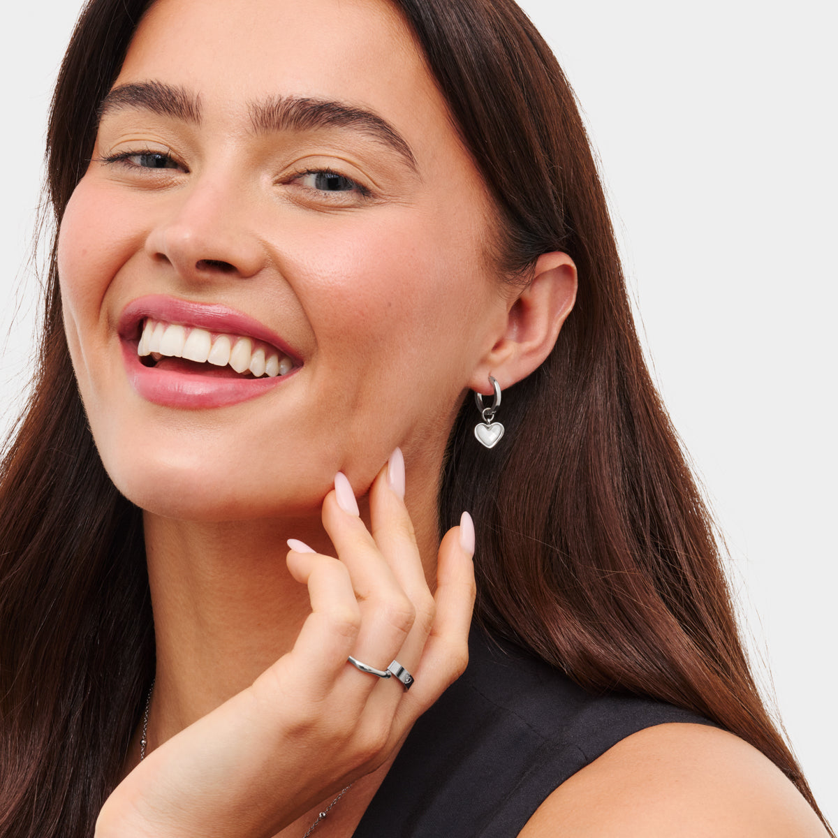 Sparkling White Quartz Drop Earrings