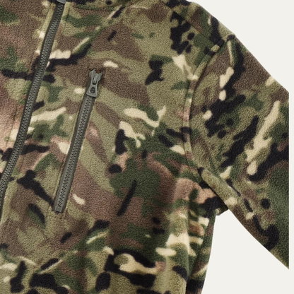 Men's Thermal Camo Fleece Zip Jacket