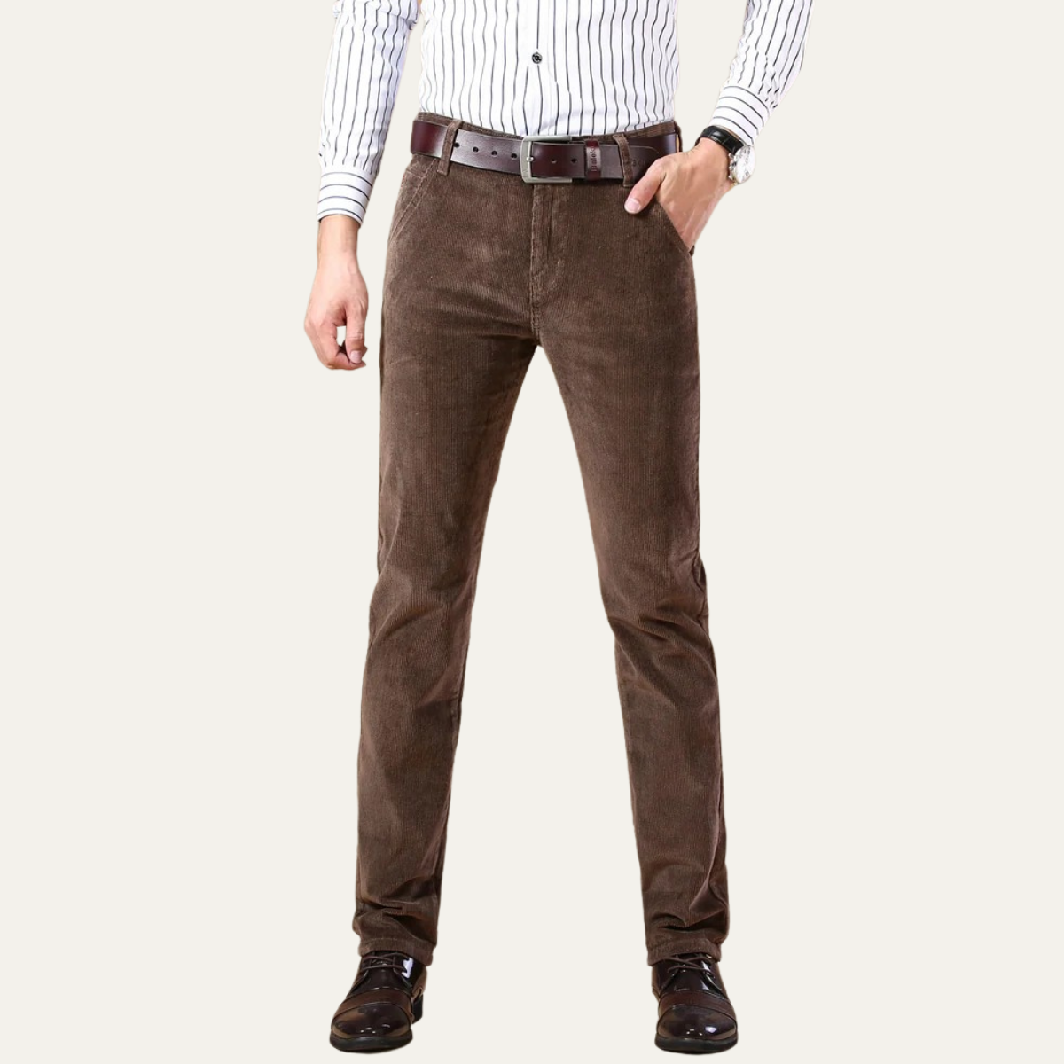 Stylish Men's Traditional Corduroy Pants