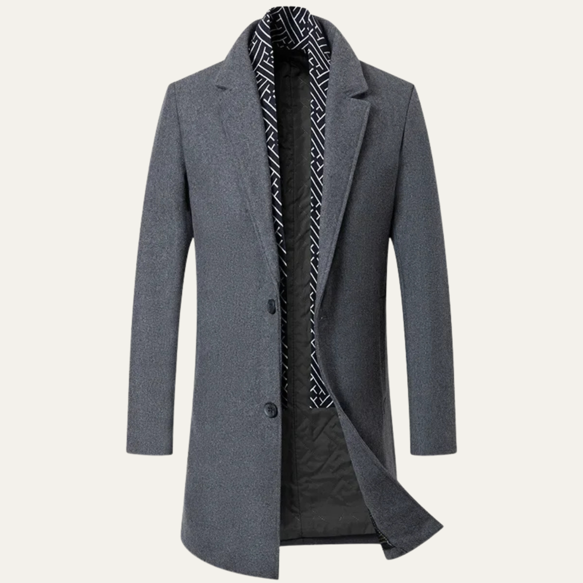 Luxury Mens Wool pea Coat for Winter