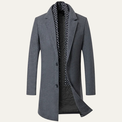 Luxury Mens Wool pea Coat for Winter
