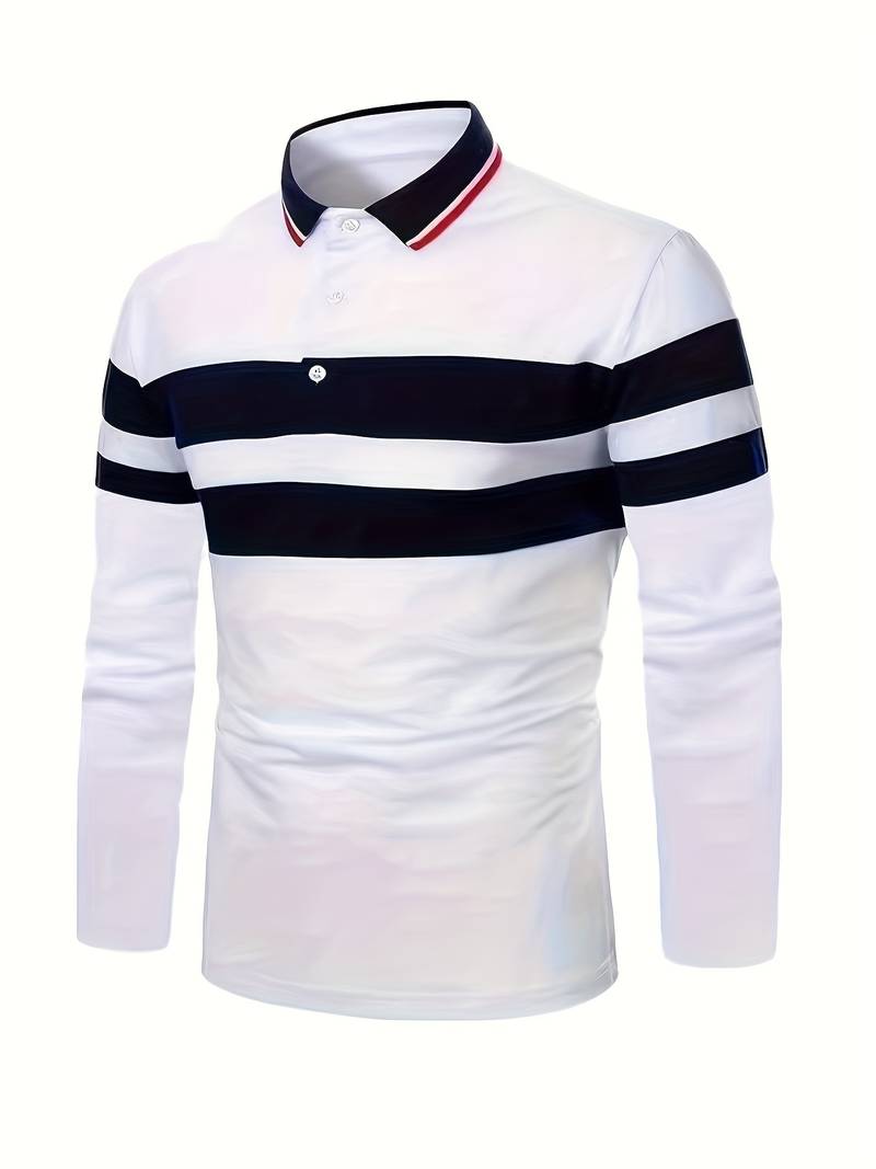 Relaxed Fit Men's Color Block Shirt - OutfitLondon