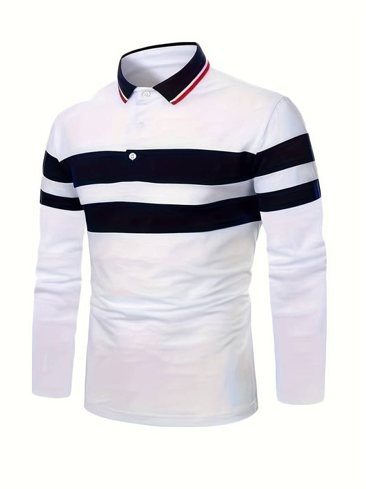 Relaxed Fit Men's Color Block Shirt - OutfitLondon