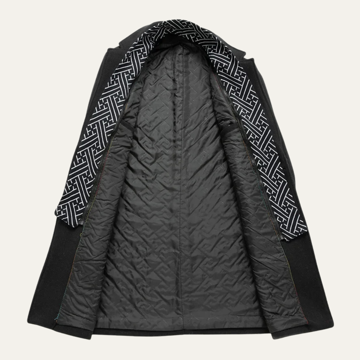 Luxury Mens Wool pea Coat for Winter