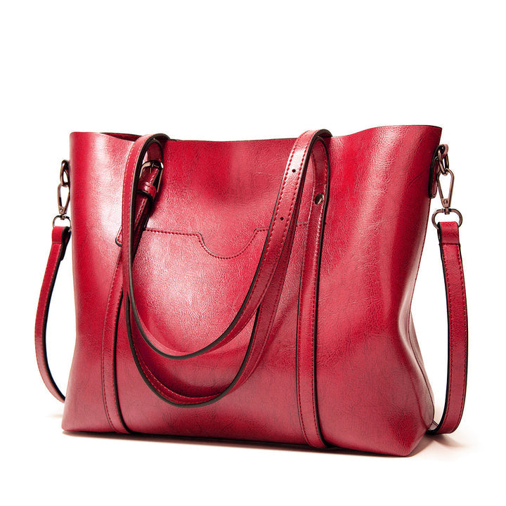 Luxury Leather Tote Handbag