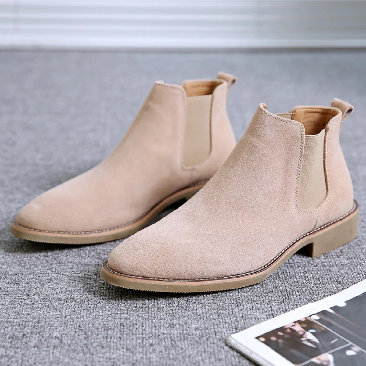 Leather Smart Dress Chelsea Ankle Boots for Men