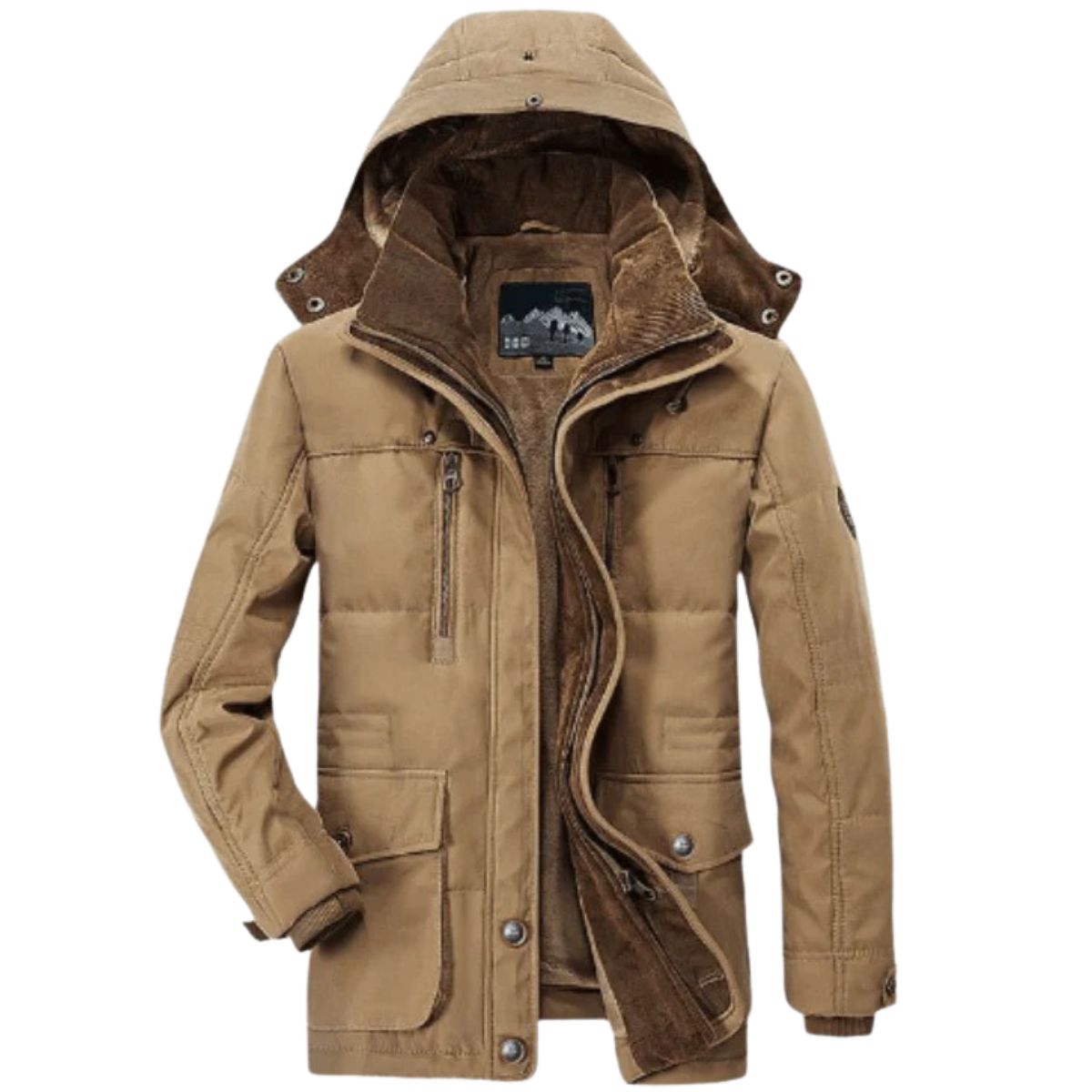 Warm Insulated Parka with Large Pockets