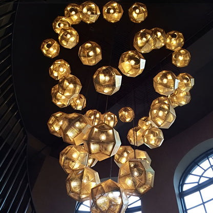 Contemporary Circular Chrome Pendant Lighting Fixtures