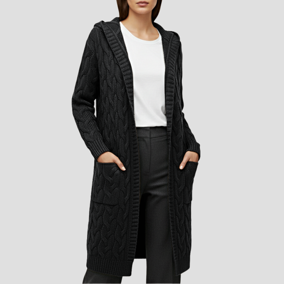 Soft Oversized Knit Open Cardigan Sweater