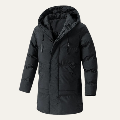 Warm Men's insulated Long Parka Winter Coat