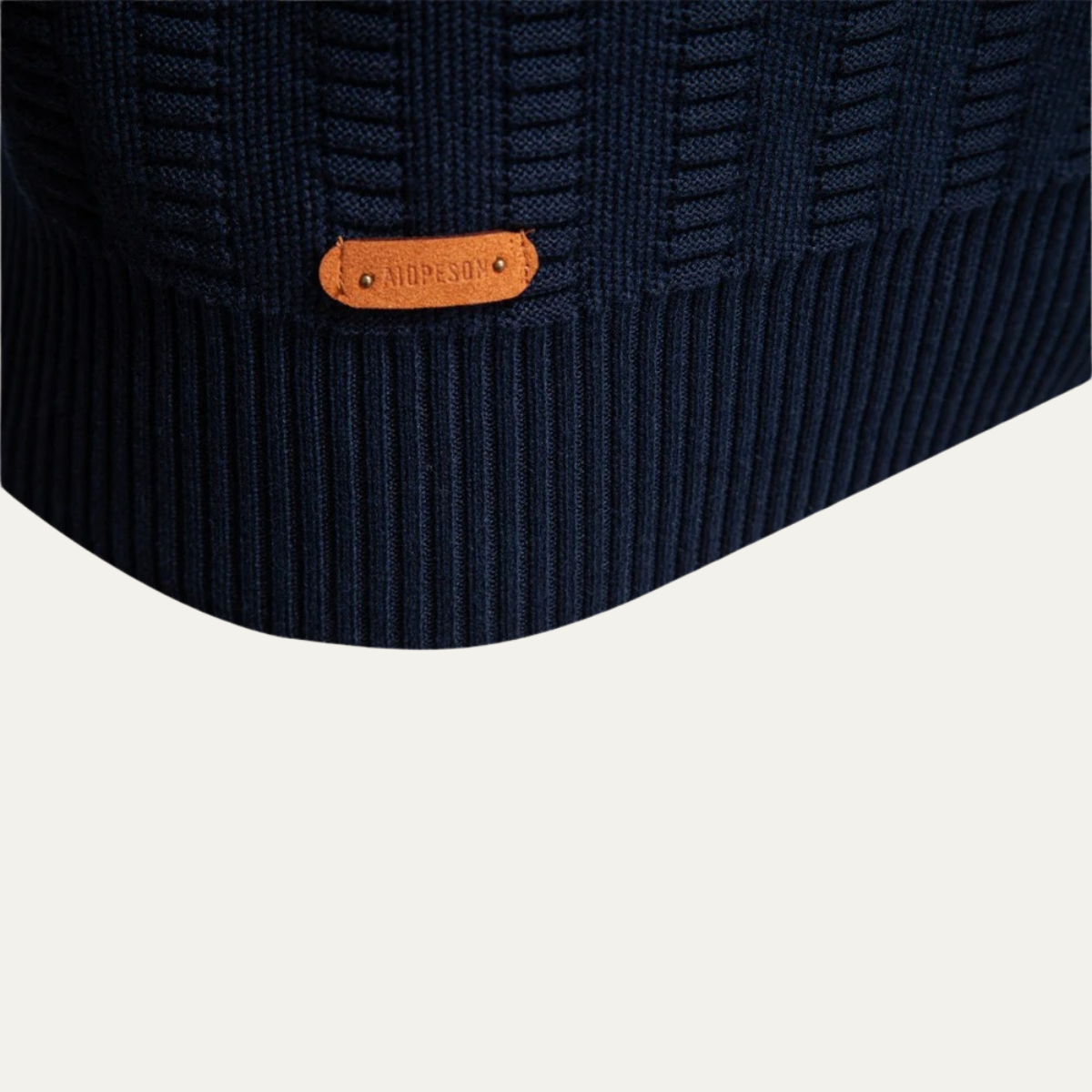Warm Men's Half Zip Knitted Sweater