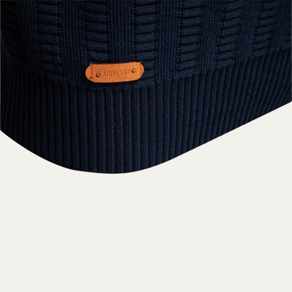 Warm Men's Half Zip Knitted Sweater