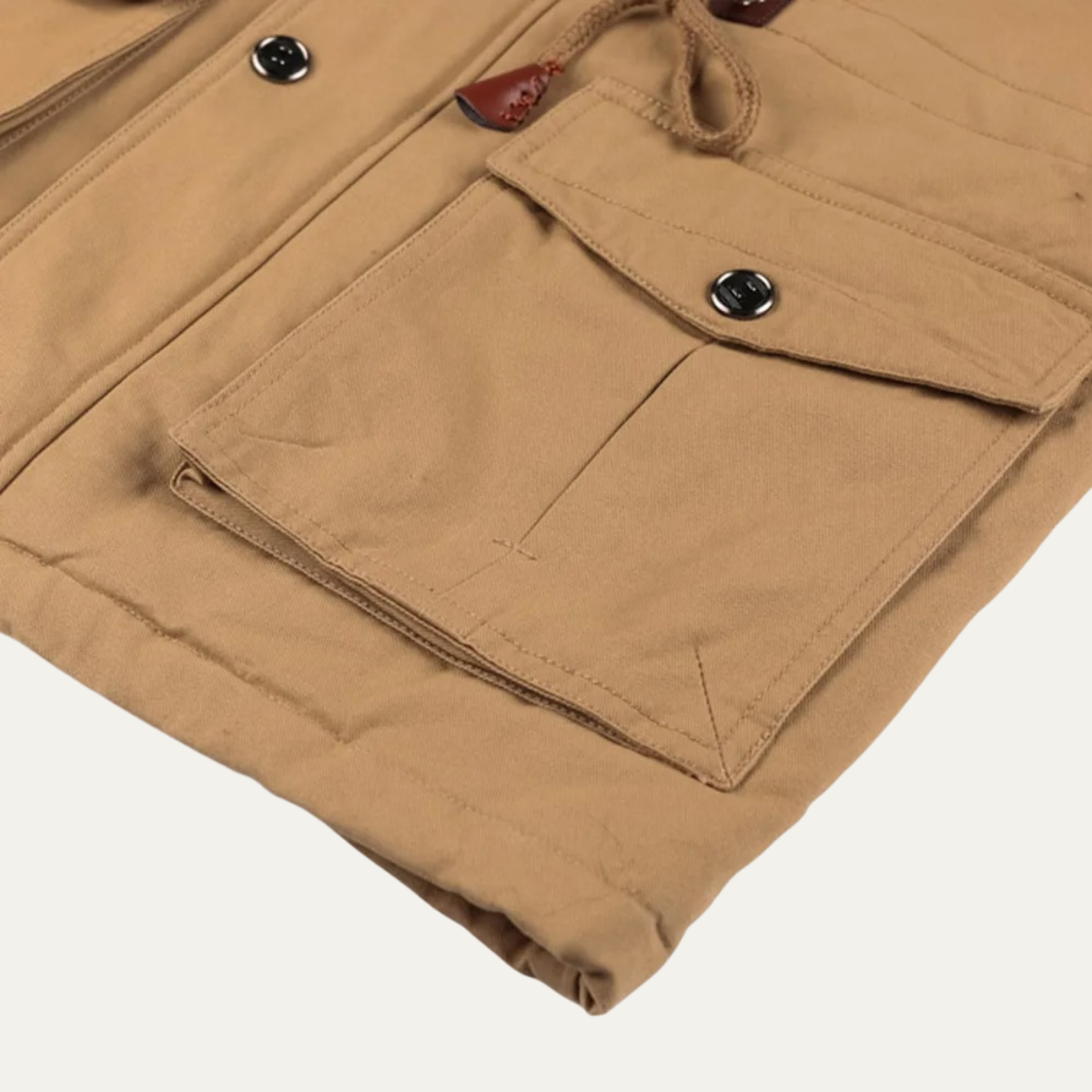 Warm Insulated Men's Cargo Winter Jacket