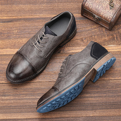 Classic Mens Vintage Leather Lace Up Shoes