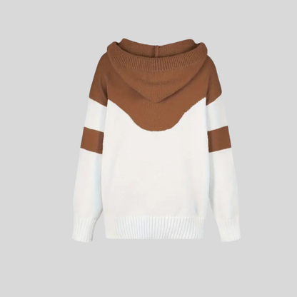 Soft Fleece Dual Color Hooded Sweatshirt